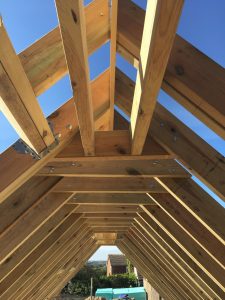 Wooden Trusses of a new build property